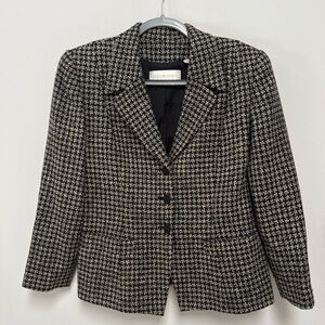 Dana Buchman Houndstooth Blazer